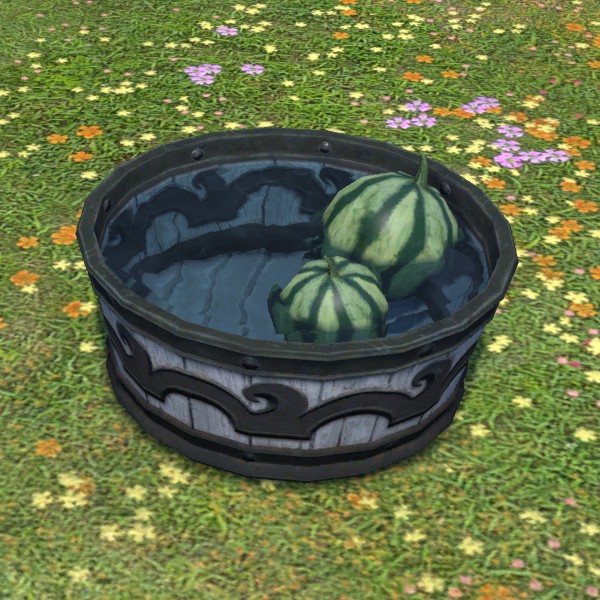西瓜の水桶