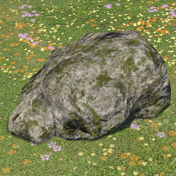 苔むした庭石