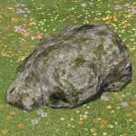 苔むした庭石